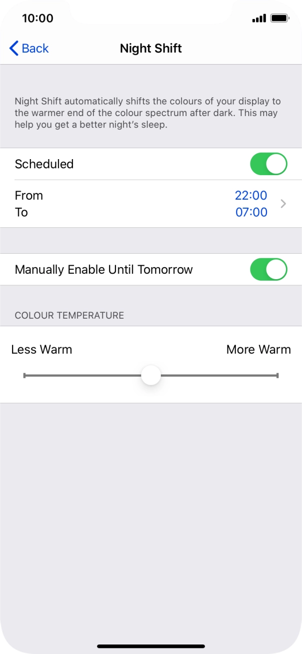 Press and drag the indicator below Press and drag the indicator below