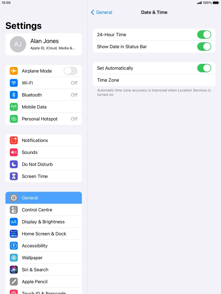 Press the Home key to return to the home screen.
