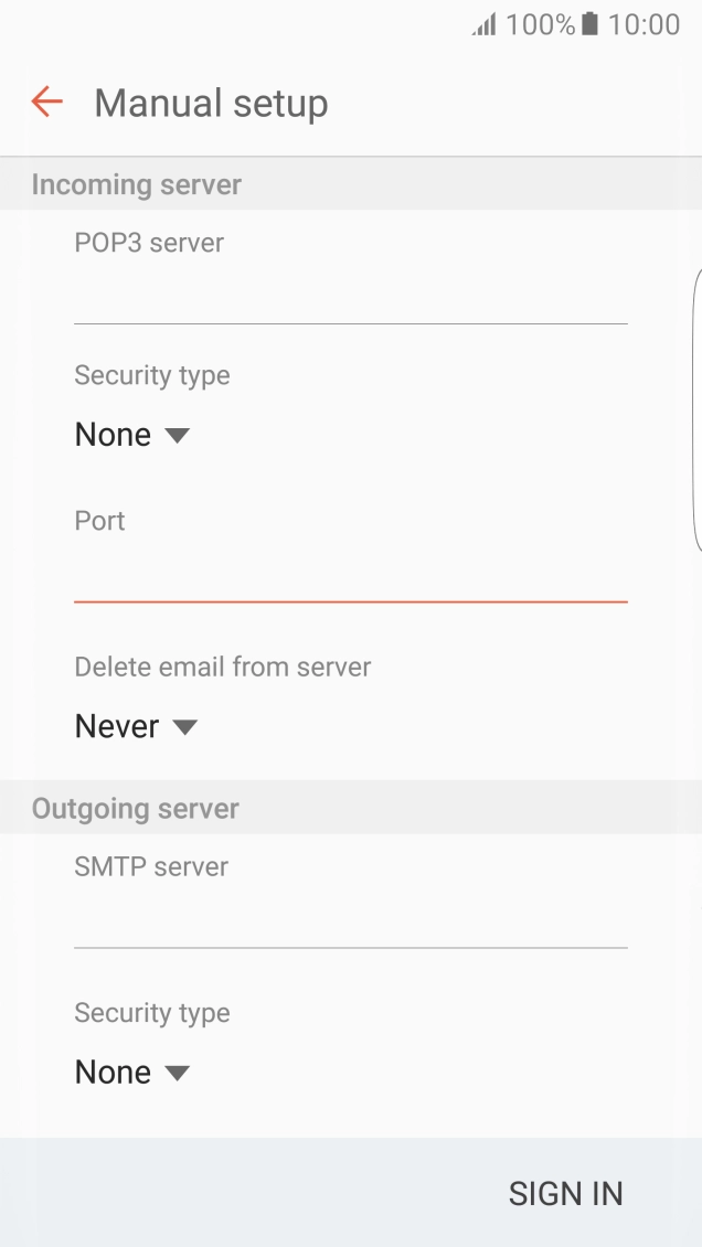 Press the drop down list below 