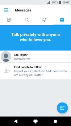 Press the new message icon.