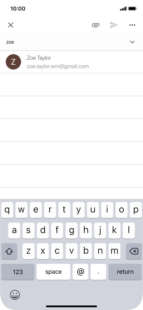 Press the required contact.