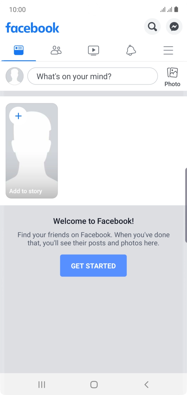 Press the text input field.