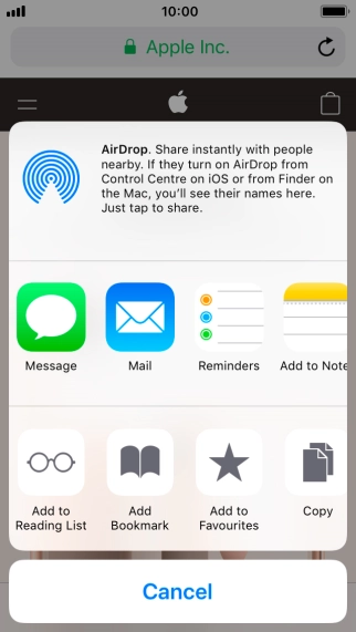 Press Add Bookmark.