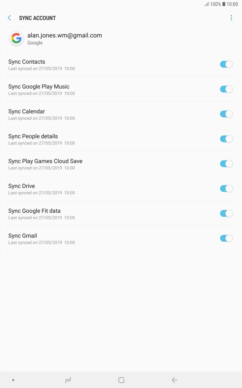 Press the Home key to return to the home screen.
