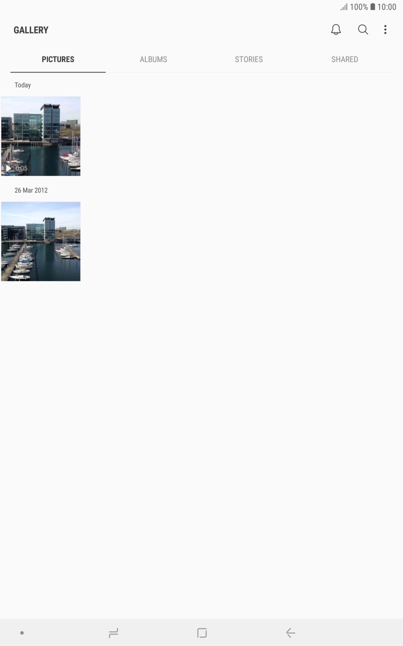 Press ALBUMS and go to the required folder.