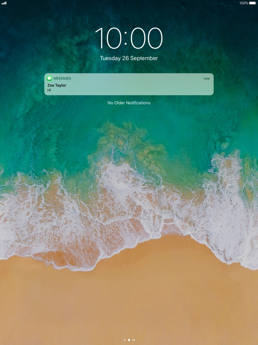 Press the required push notification and follow the instructions on the screen to use the selected function.
