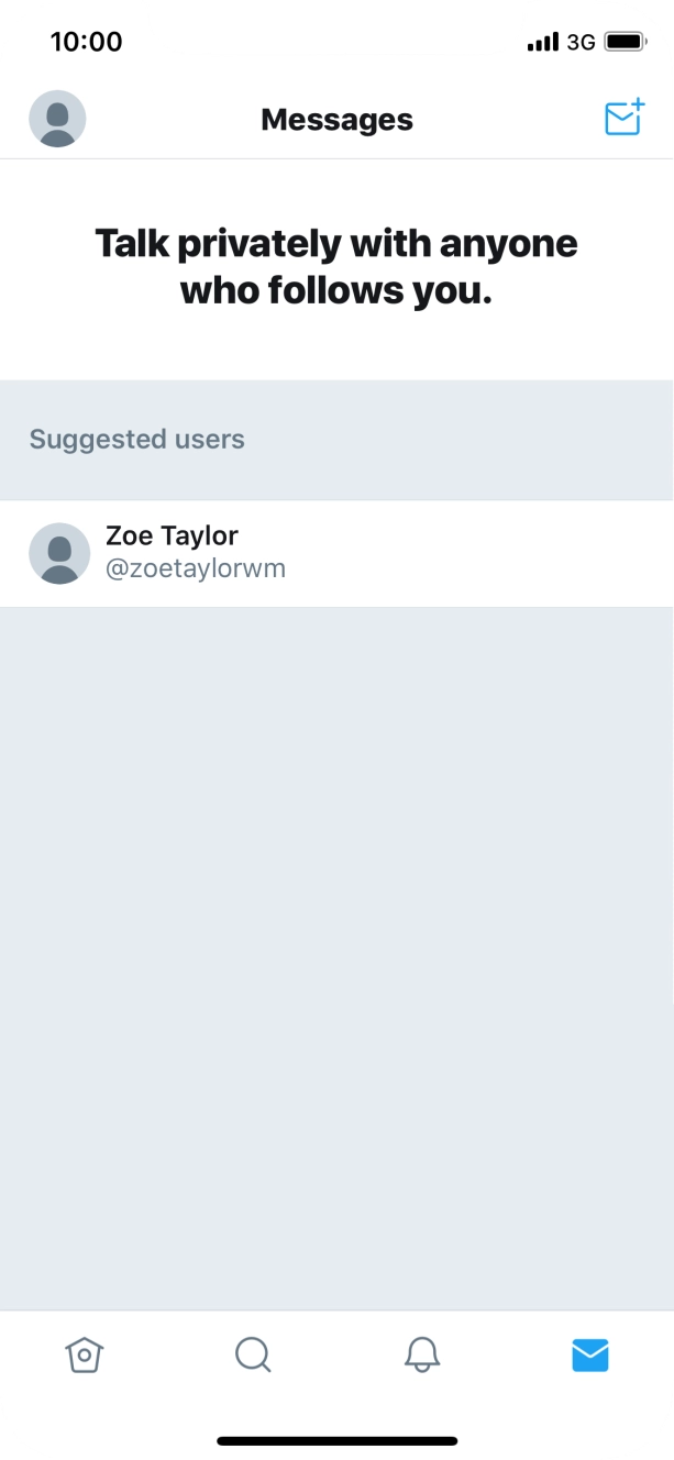 Press the new message icon.
