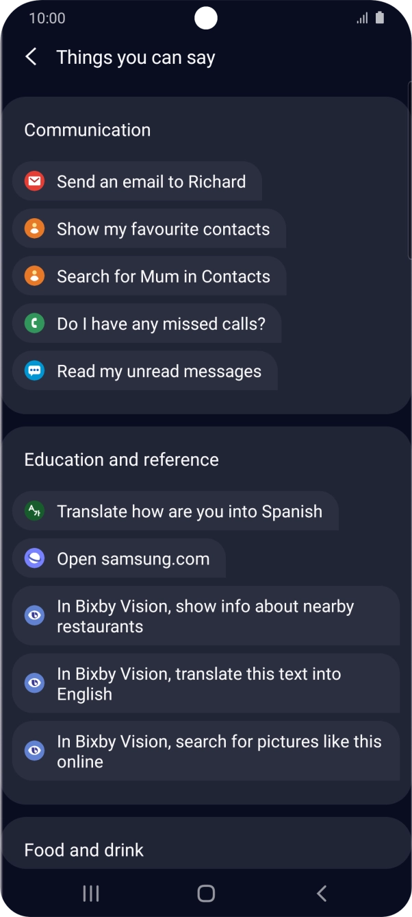 Press the Home key to return to the home screen.