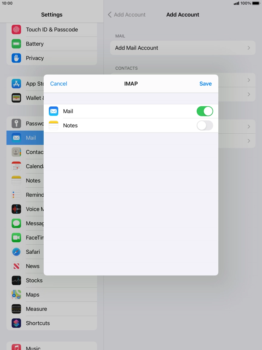 Press Save. Your email account has now been set up. To select more settings for incoming and outgoing server, proceed with the following steps.