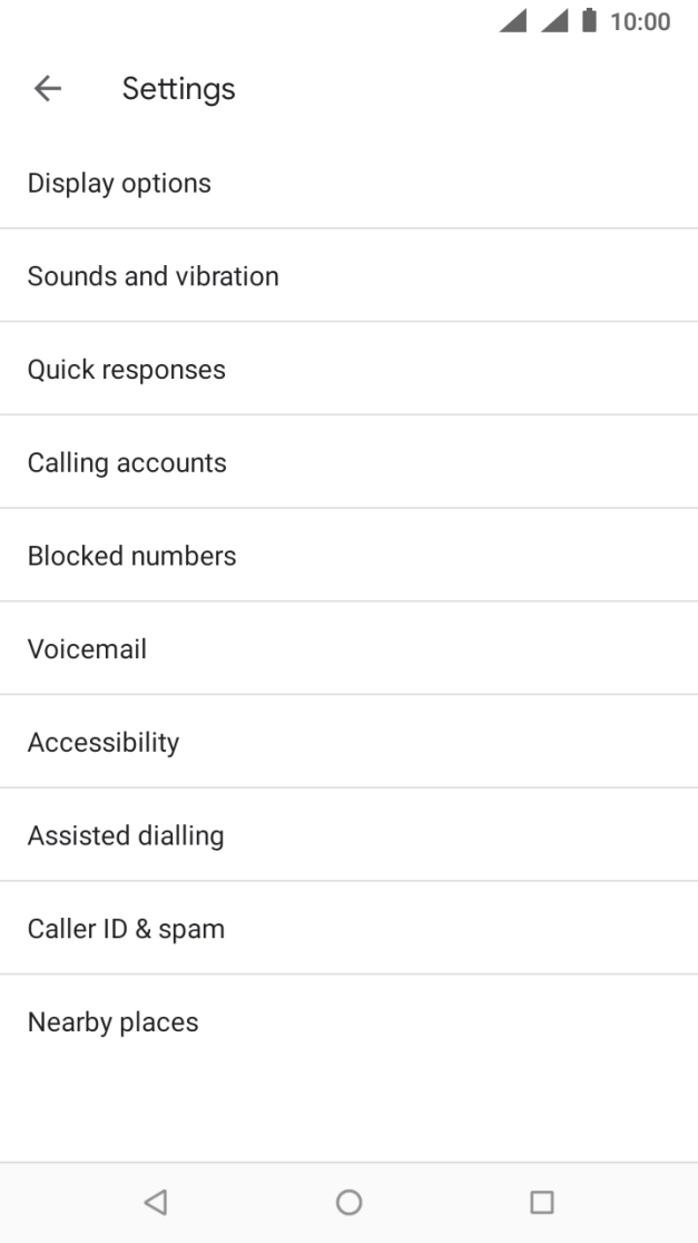 Press Calling accounts.