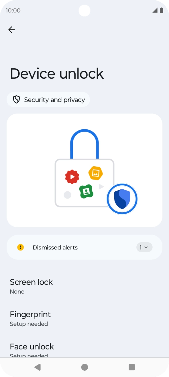 Press the Home key to return to the home screen.