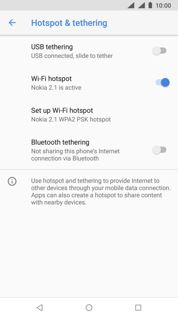 Press the Home key to return to the home screen.