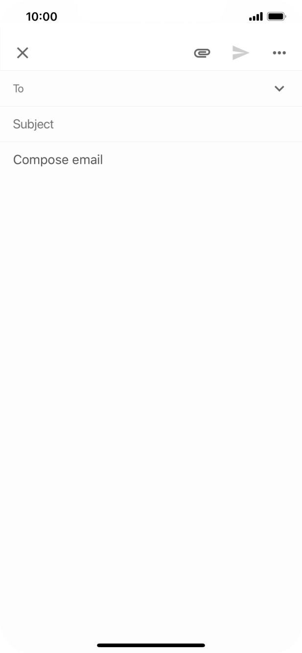 Press To and key in the first letters of the recipient's name.