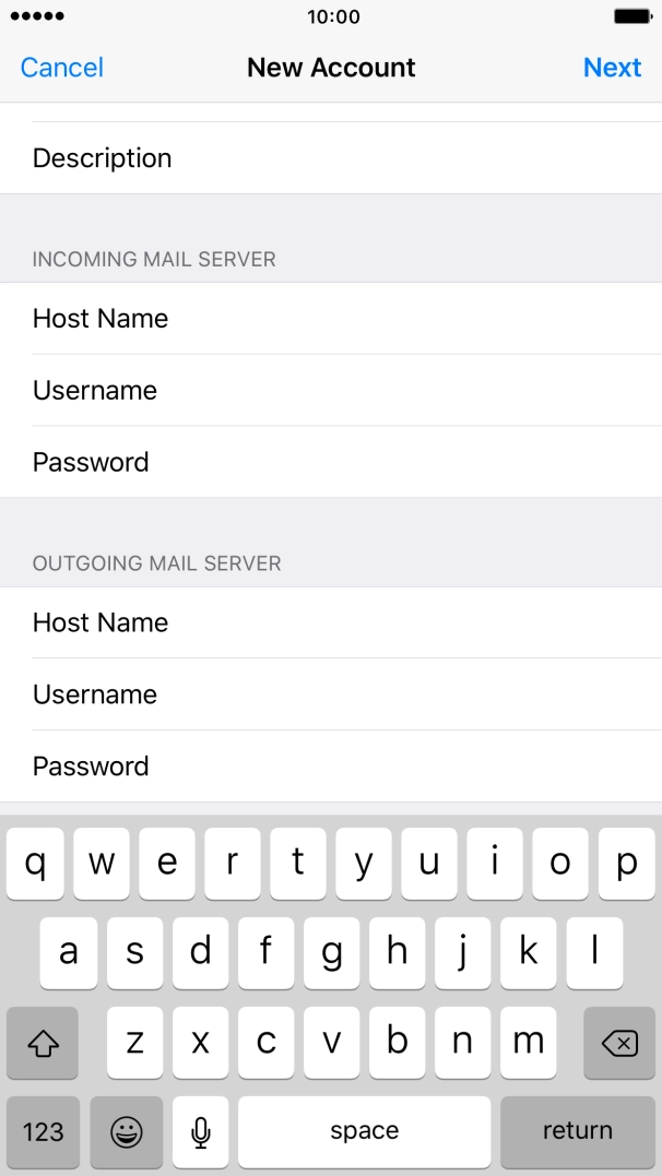 Press Password and key in the password for your Telstra email account. Press Password and key in the password for your Telstra email account.