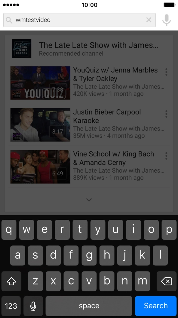 Key in the required search word and press Search.