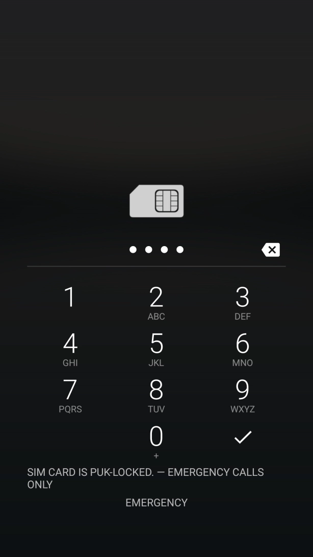 Key in a new four-digit PIN and press the confirm icon.