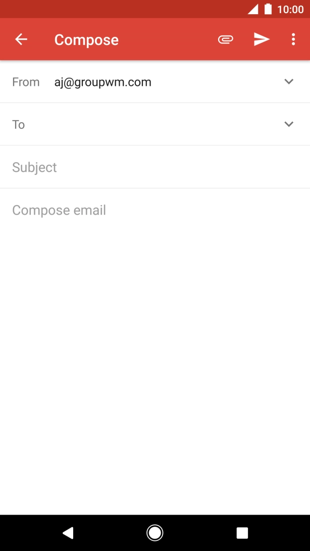 Press To and key in the first letters of the recipient's name.