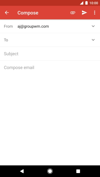 Press To and key in the first letters of the recipient's name. Press To and key in the first letters of the recipient's name.