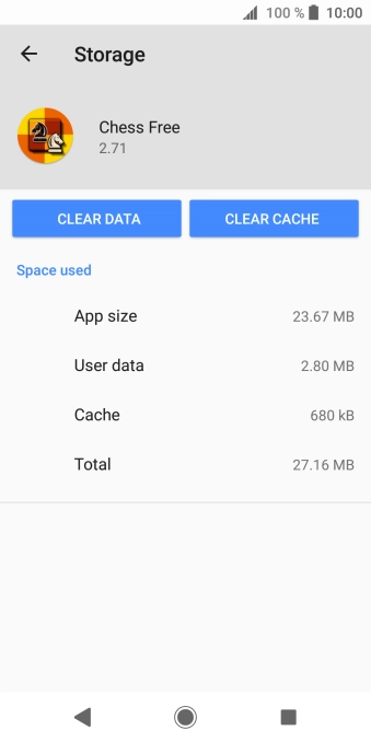 Press CLEAR CACHE.
