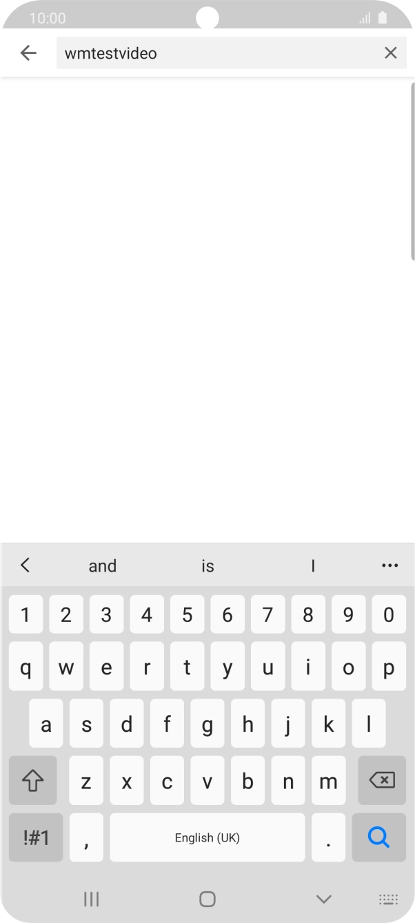 Key in the required search word and press the search icon.