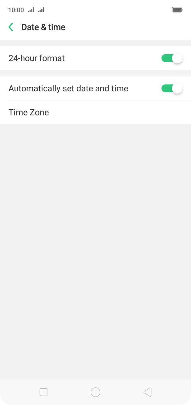Press the Home key to return to the home screen.