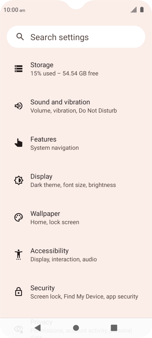 Press Sound and vibration.