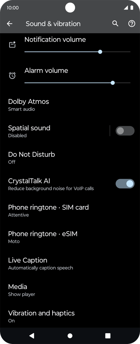 Press the Home key to return to the home screen.