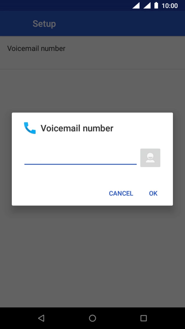 Key in +61101 and press OK.