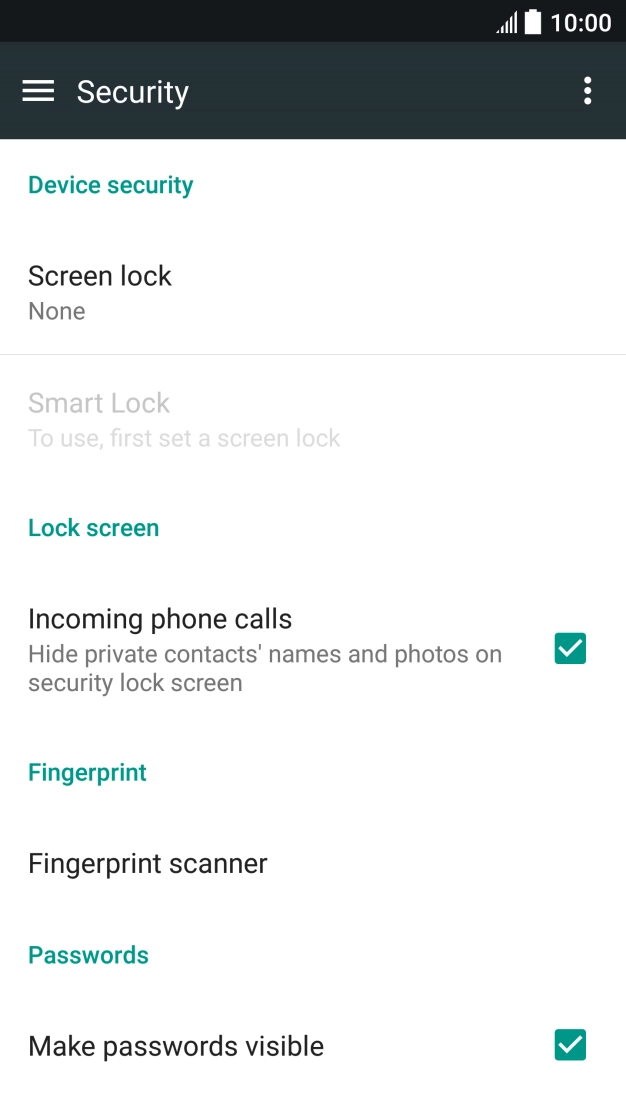 Press the Home key to return to the home screen.