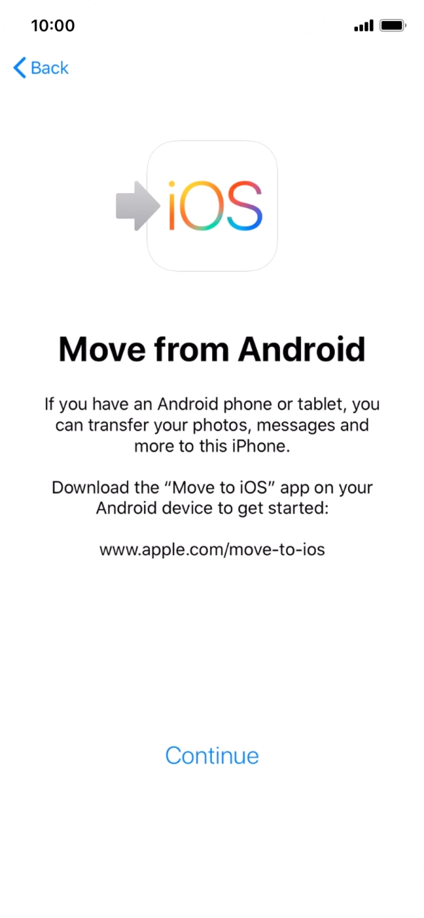 To transfer content to your phone, you need to install the app 