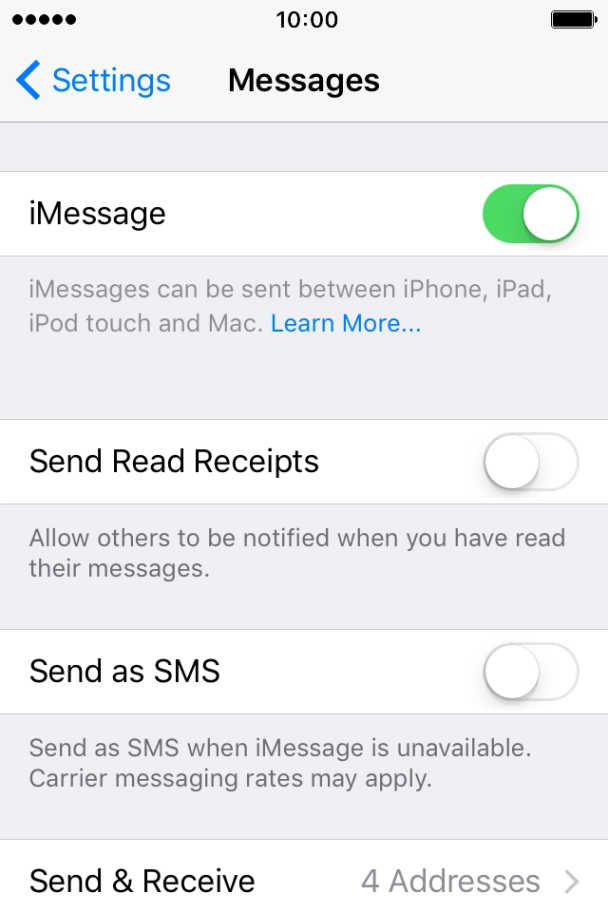 Press the indicator next to Press the indicator next to