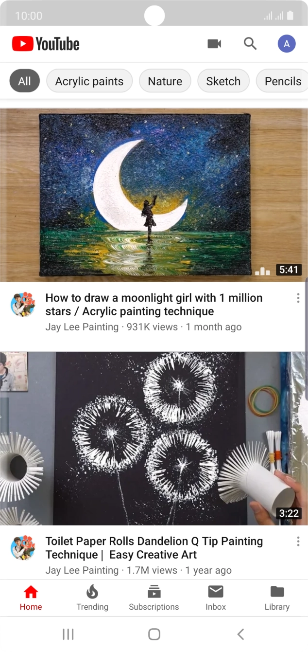 Press the upload icon.