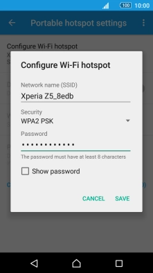 Press the field below 