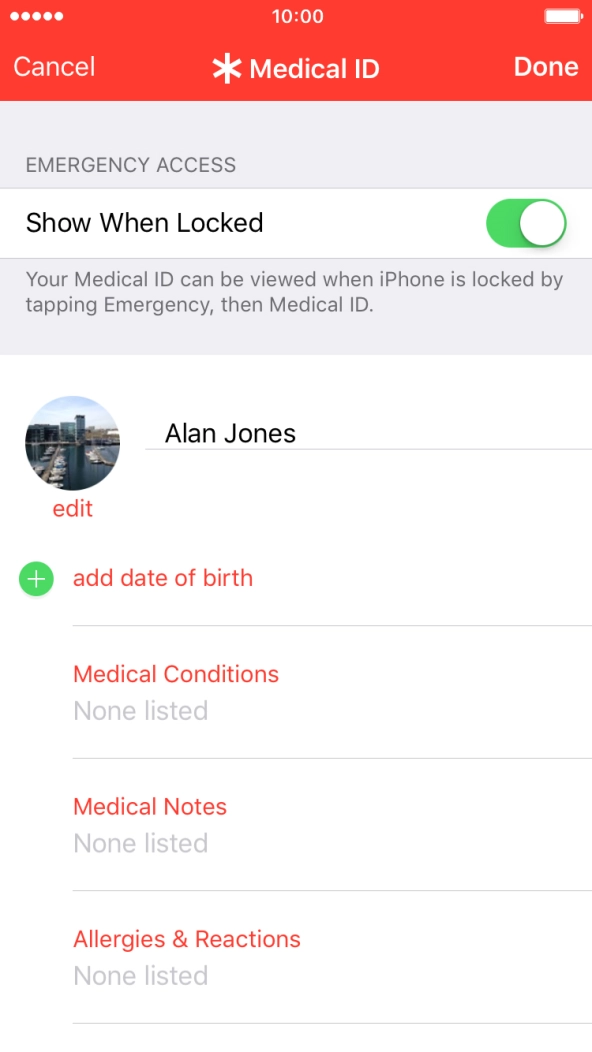 Press the required information and follow the instructions on the screen to add the information.