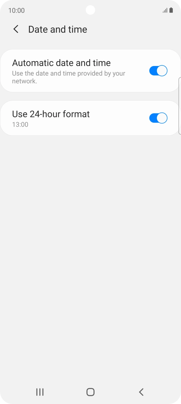Press the Home key to return to the home screen.