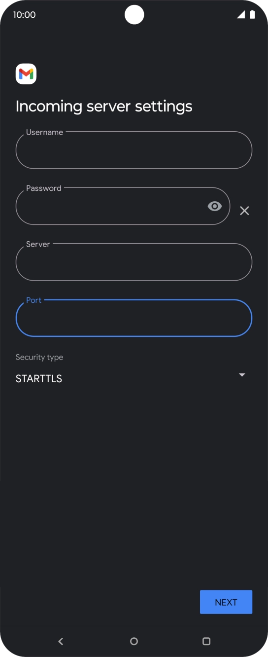 Press the drop down list below 