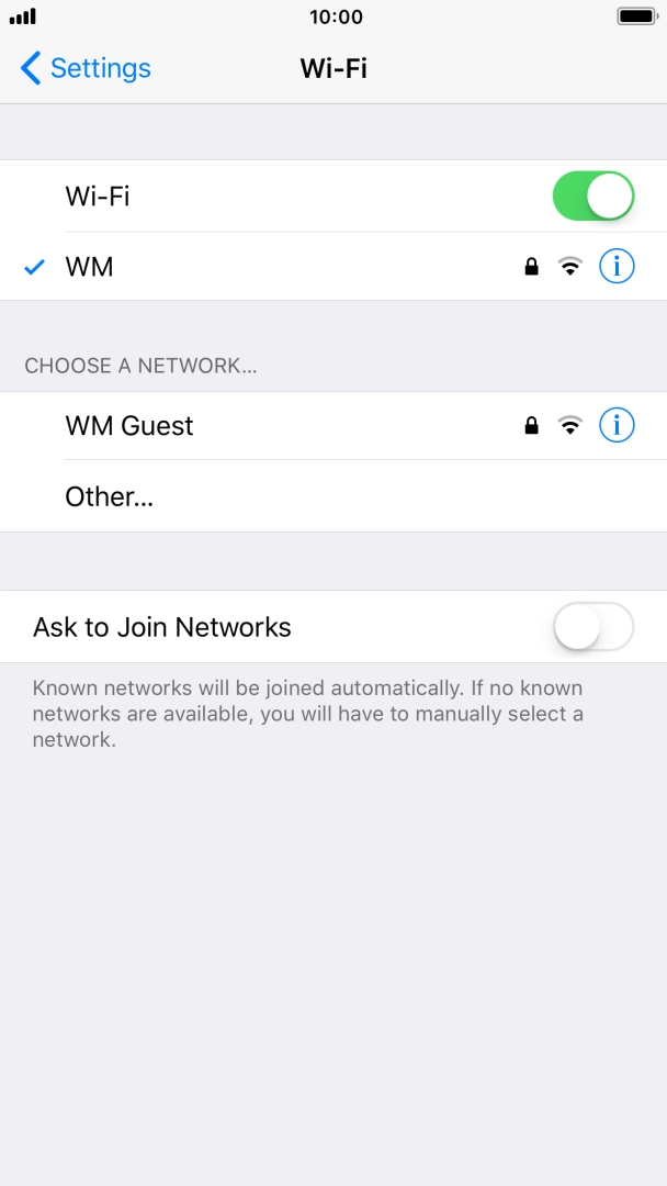 Press the Home key to return to the home screen.