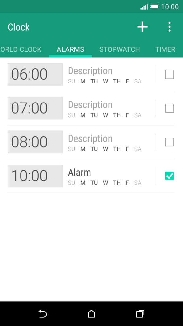 Press the Home key to return to the home screen.