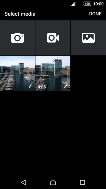 Press the gallery icon.