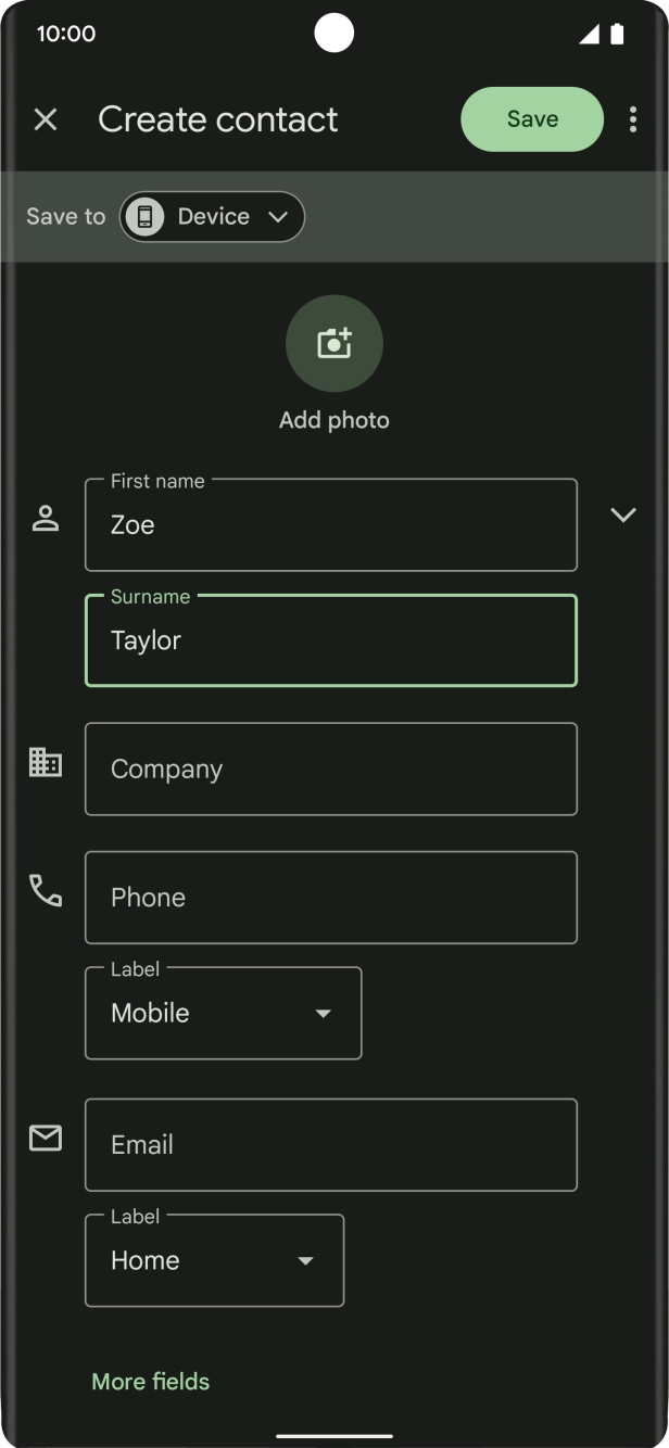 Press Phone and key in the required phone number.
