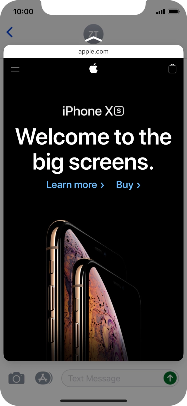 Hard press the screen to see a section of the required content.