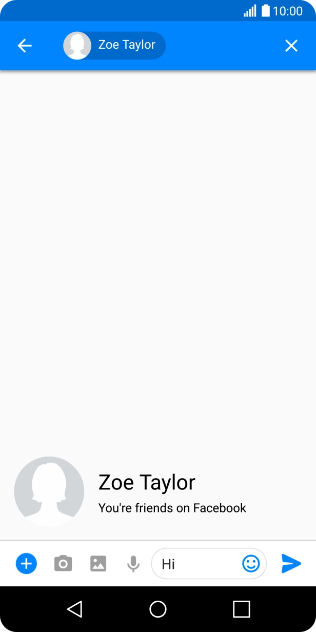 Press the send icon.