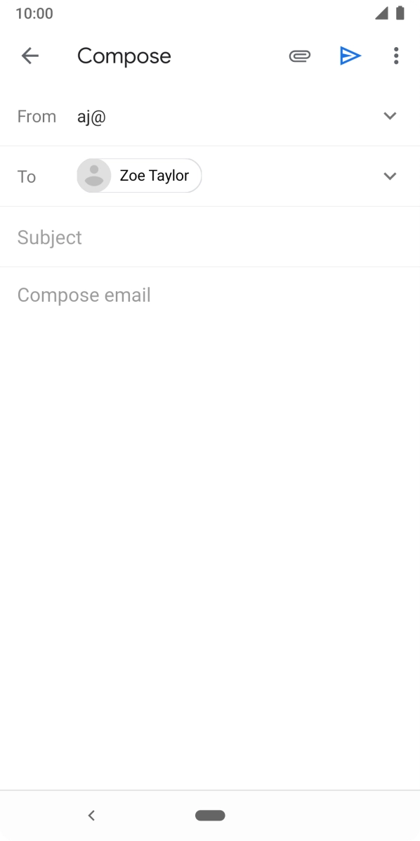 Press Subject and key in the required subject.