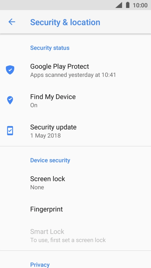 Press the Home key to return to the home screen.