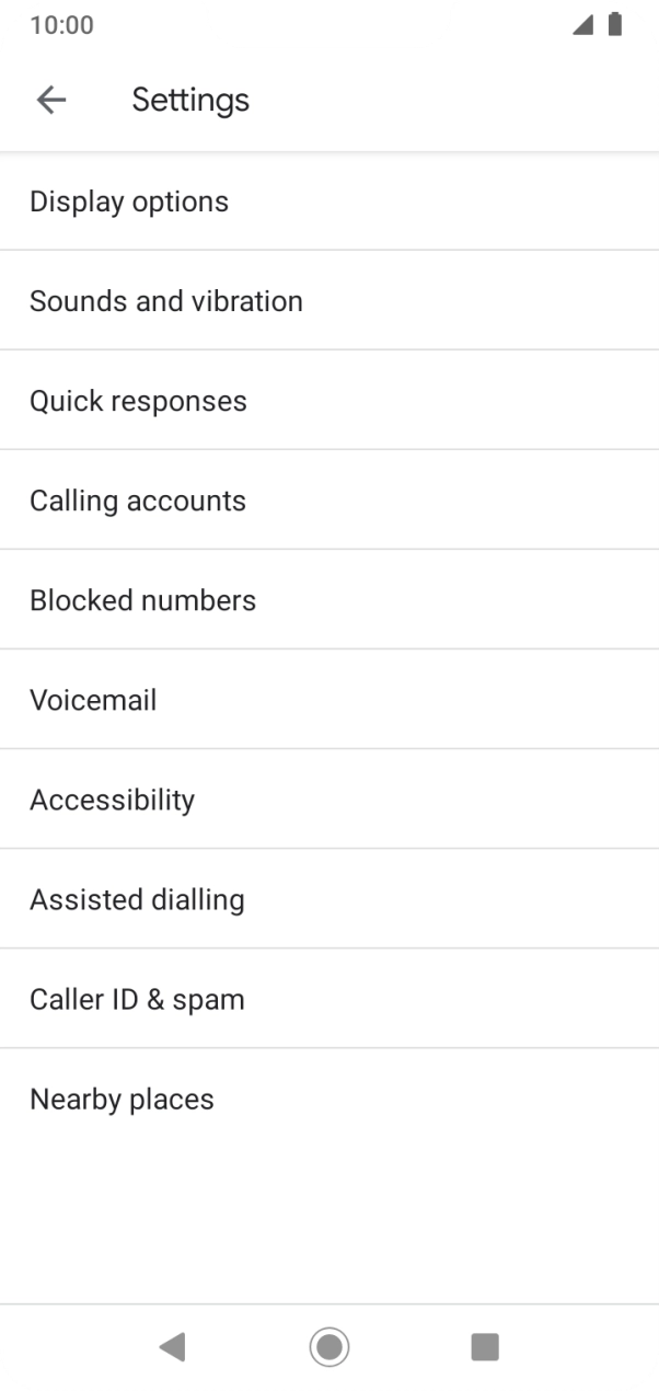 Press Calling accounts.