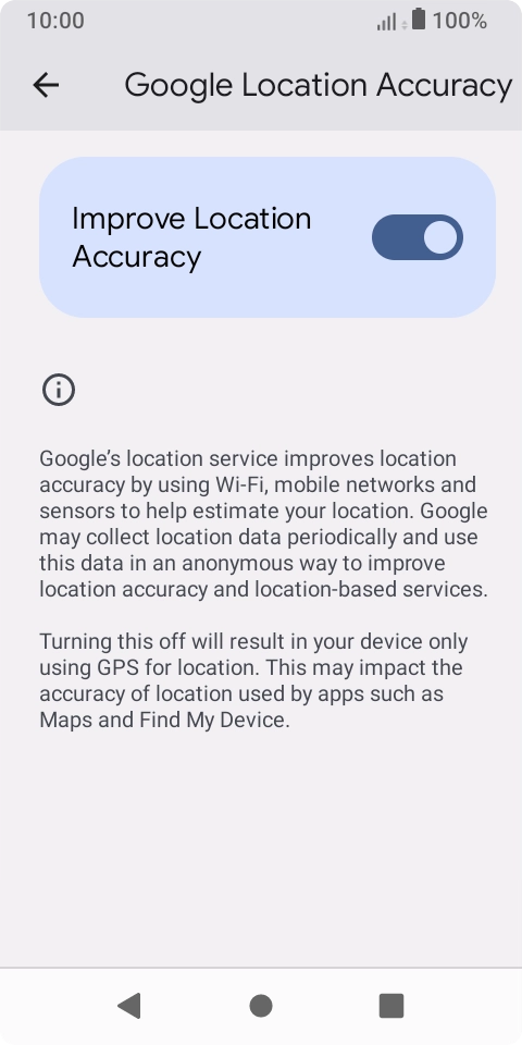 If you press the indicator next to 