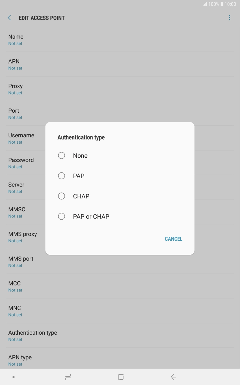 Press None. Press None.