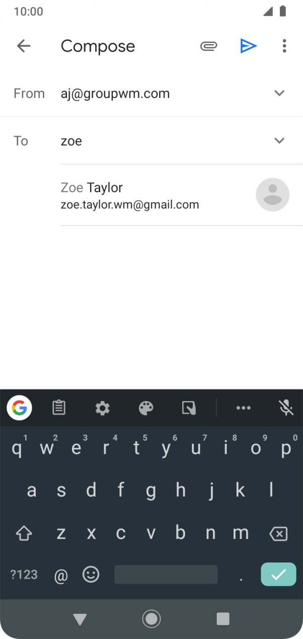 Press the required contact. Press the required contact.