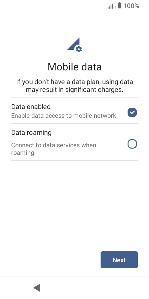 Follow the instructions on the screen and press Next.