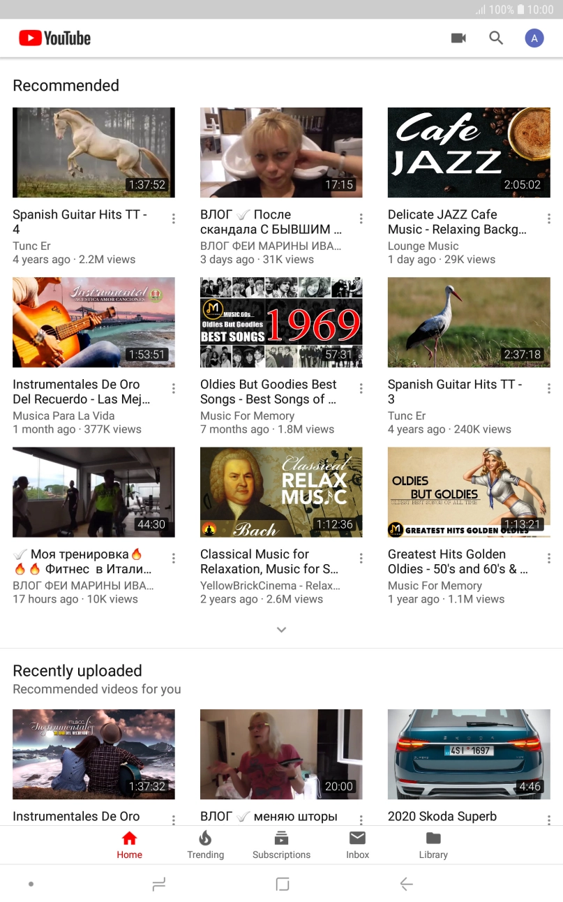 Press the upload icon.